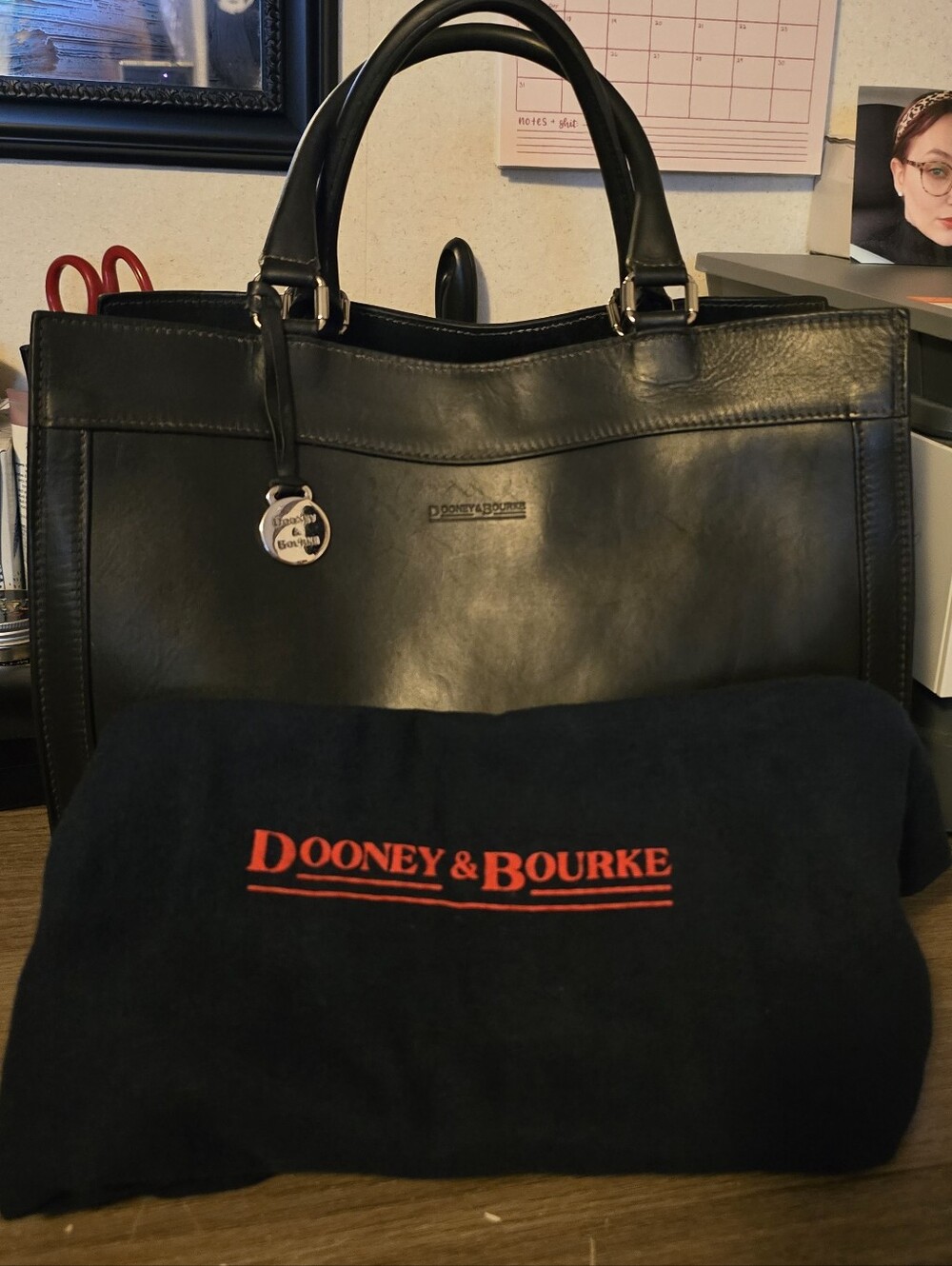 Dooney & Bourke Florentine Made In Italy Leather Crossbody/Tote w/ Dustbag - Picture 11 of 16